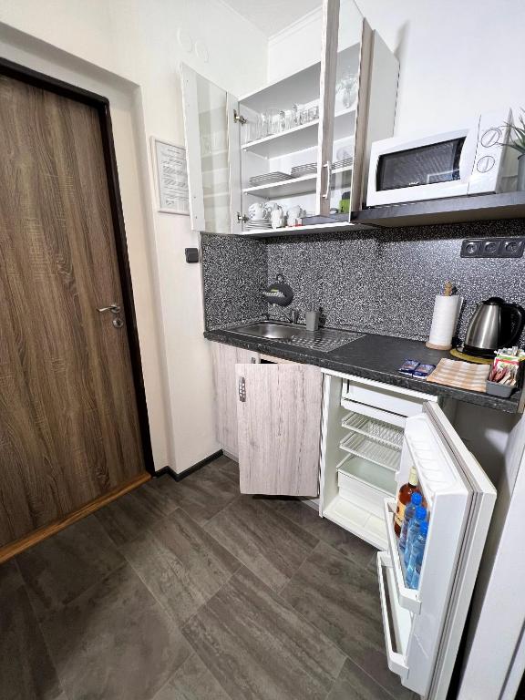 Köök või kööginurk majutusasutuses Apartmány Karlovy Vary