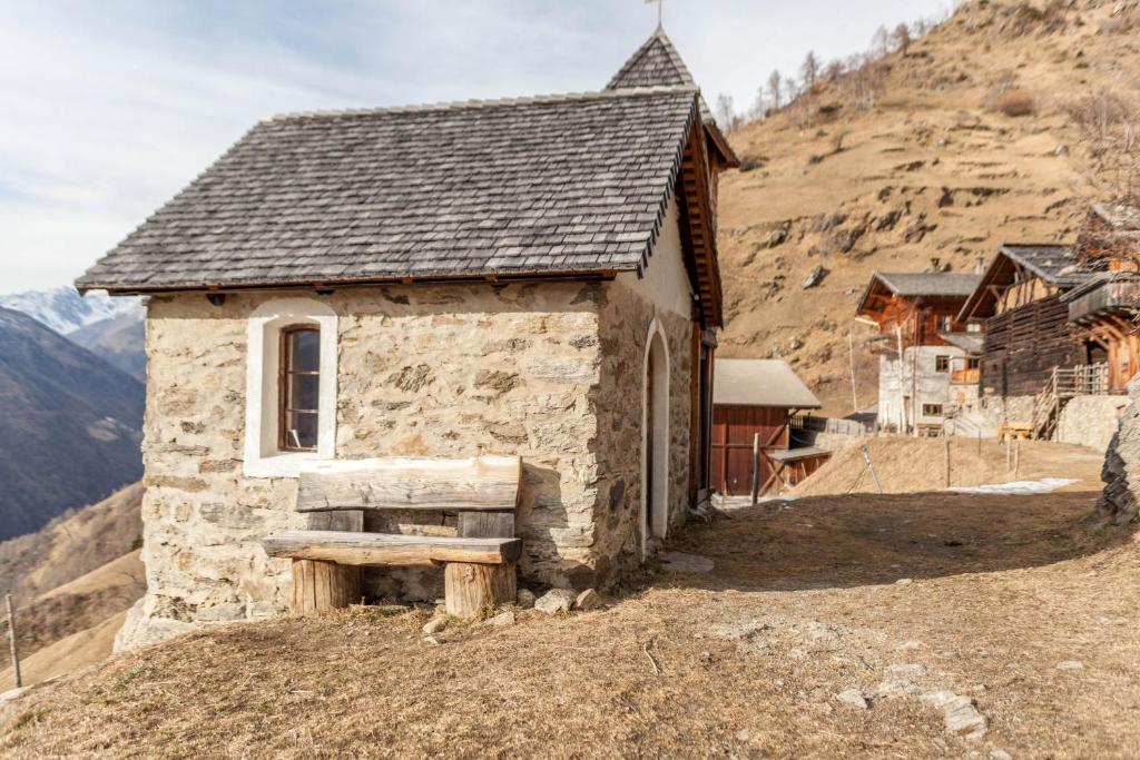 Widok na góry z tego domu wakacyjnego