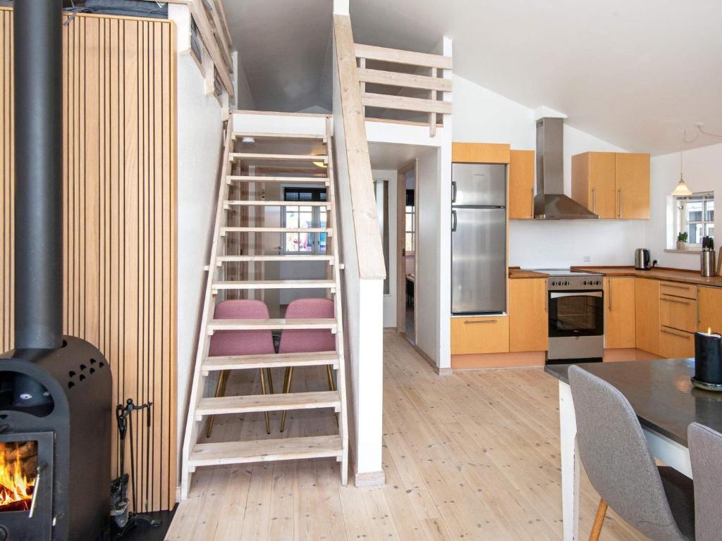 Kuchyň nebo kuchyňský kout v ubytování Holiday Home Anker II