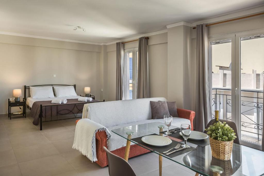 Część wypoczynkowa w obiekcie Fidias city rooms