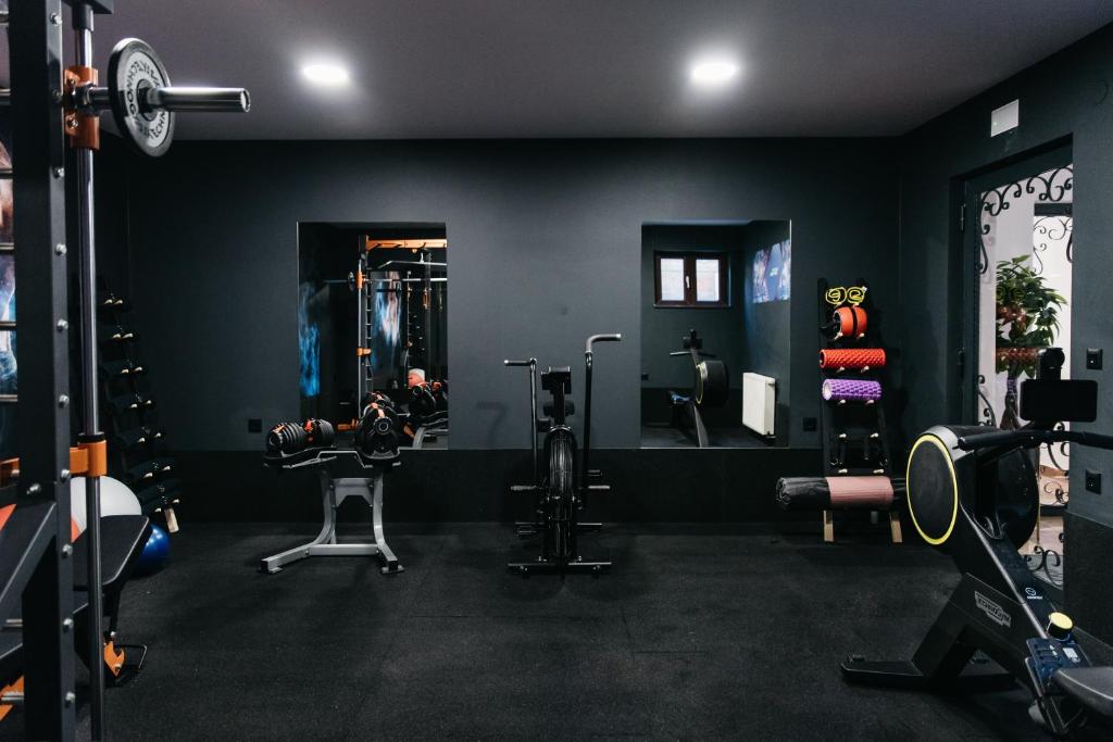 Fitness centrum a/nebo fitness zařízení v ubytování Krolo Villa&Wine