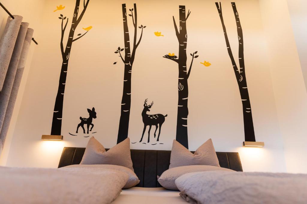Postel nebo postele na pokoji v ubytování Appartments zum Beck