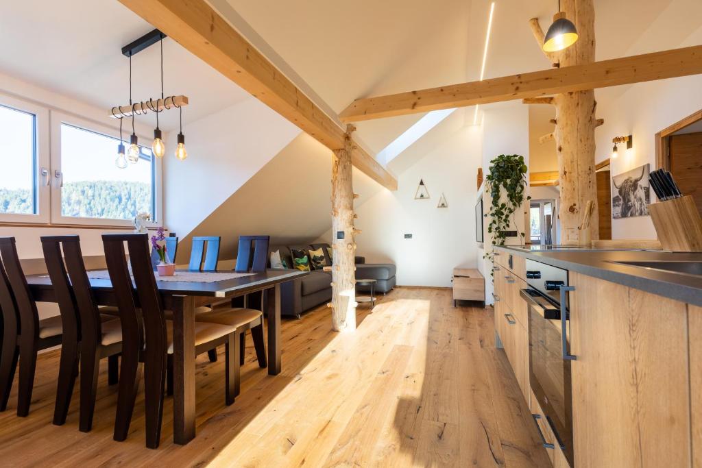 Kuchyň nebo kuchyňský kout v ubytování Appartments zum Beck