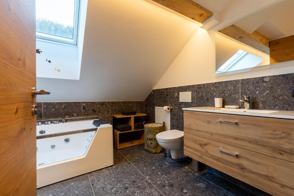 Koupelna v ubytování Appartments zum Beck