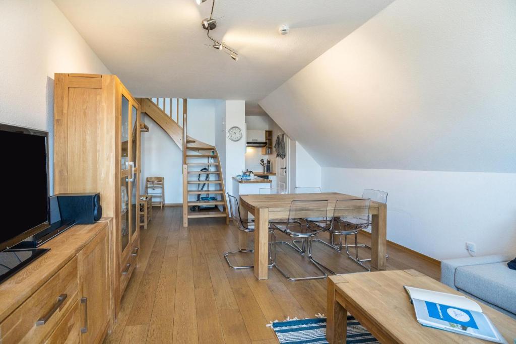 Kuchyň nebo kuchyňský kout v ubytování Ferienwohnung Uttied