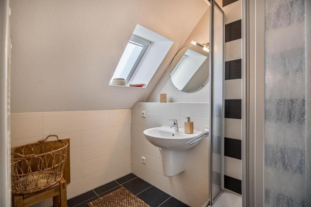 Koupelna v ubytování Ferienwohnung Uttied