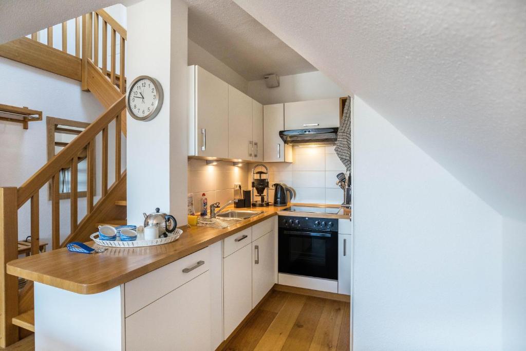 Kuchyň nebo kuchyňský kout v ubytování Ferienwohnung Uttied