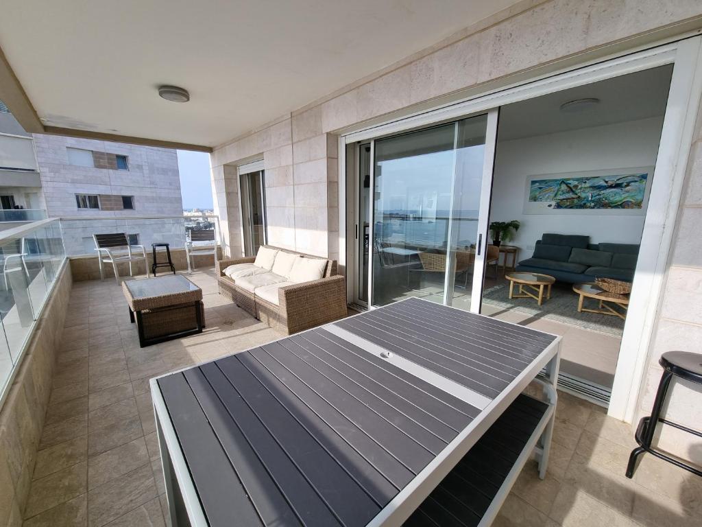 Balkón nebo terasa v ubytování Albi Boutique Apartments
