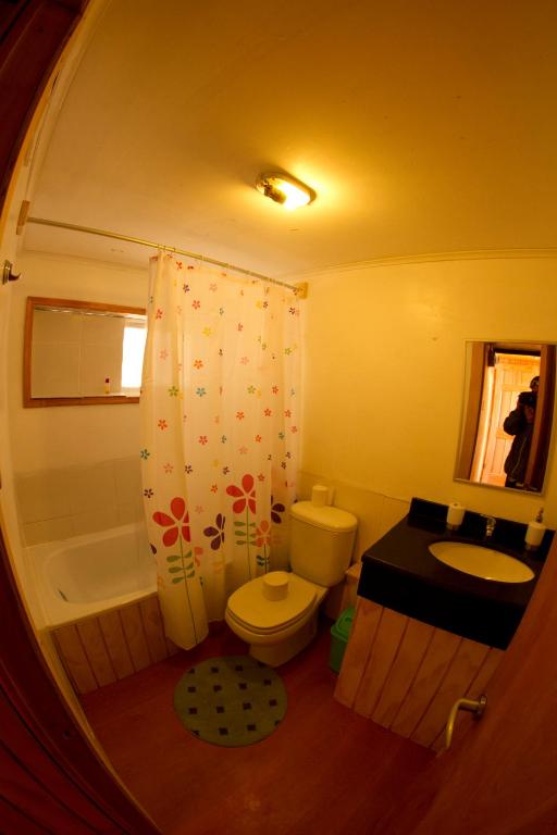 Koupelna v ubytování Hostal El Pichon