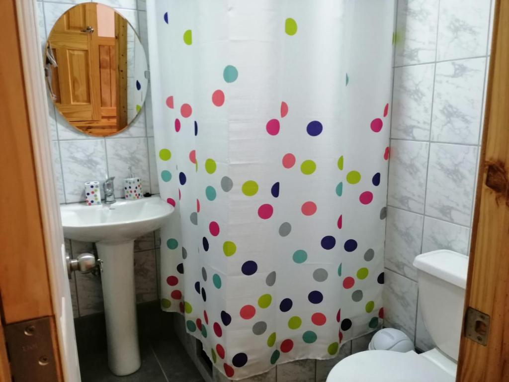Koupelna v ubytování Hotel Cochamó