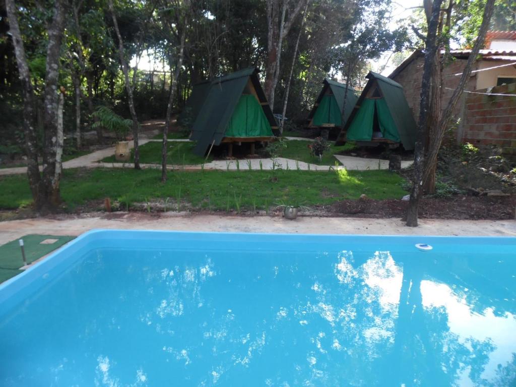 The swimming pool at or close to Recanto da Filó Serra do Cipó