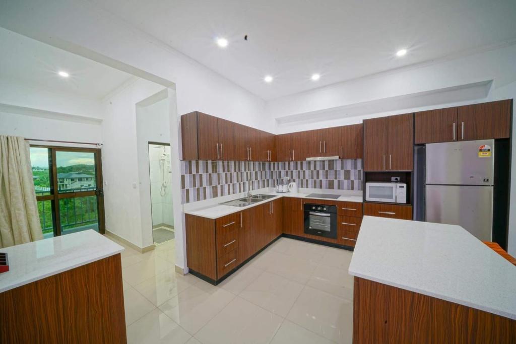 Kuchyň nebo kuchyňský kout v ubytování Coastal Suites Fiji