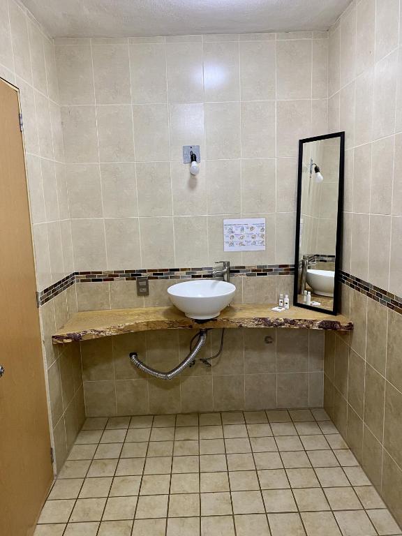 Koupelna v ubytování Herradura VIP Inn