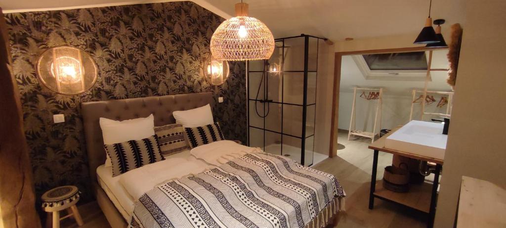 B&B La Bouverie HF - Chambre Double Avec Salle De Bain Privée