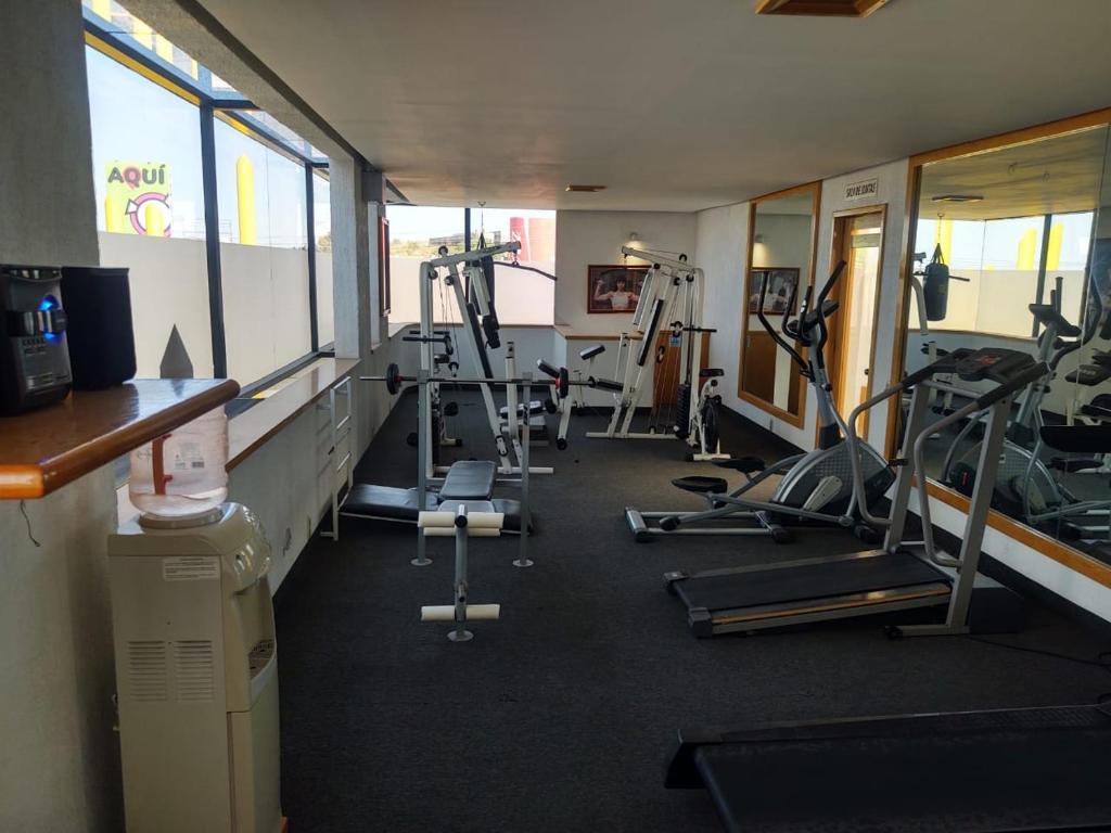 Fitness centrum a/nebo fitness zařízení v ubytování Hotel Alcampo