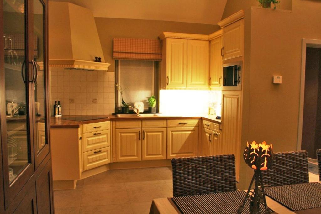 Kuchyň nebo kuchyňský kout v ubytování B&B De Pethaan