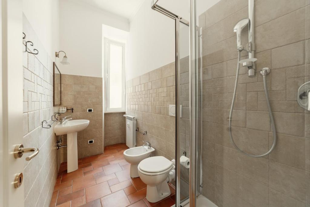 Koupelna v ubytování B&B Domus Quiritum