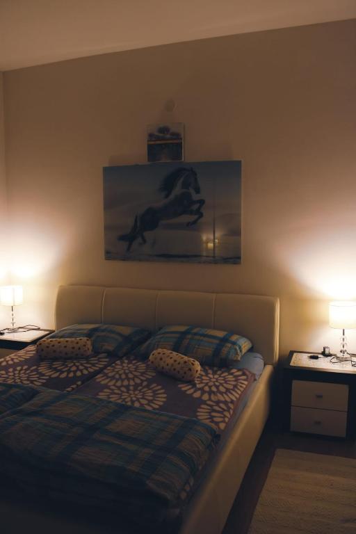 Ένα ή περισσότερα κρεβάτια σε δωμάτιο στο APARTMENTS KRAPEC
