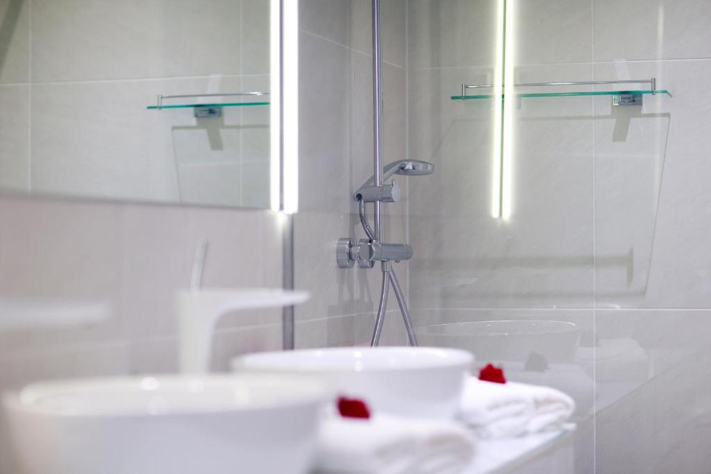 Koupelna v ubytování Hotel 9