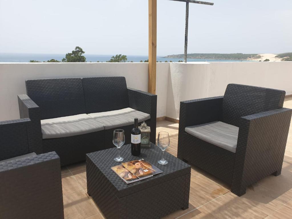 Posezení v ubytování APARTAMENTO BOLONIA SUR A