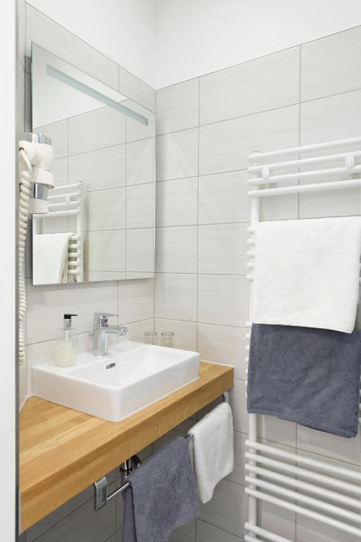 Koupelna v ubytování Hotel Garni Viktoria
