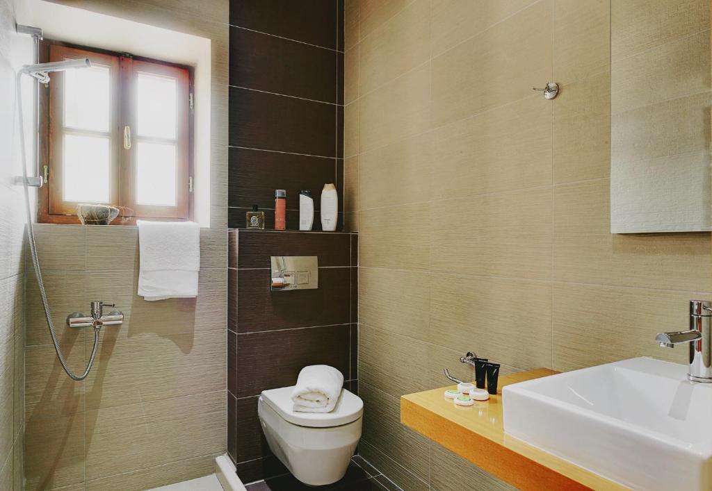 Koupelna v ubytování Archontiko Evridikis