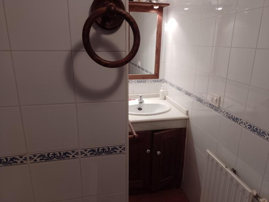 Koupelna v ubytování Casa Arza