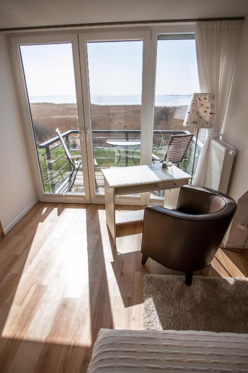 Posezení v ubytování Ferienwohnung Aalfänger
