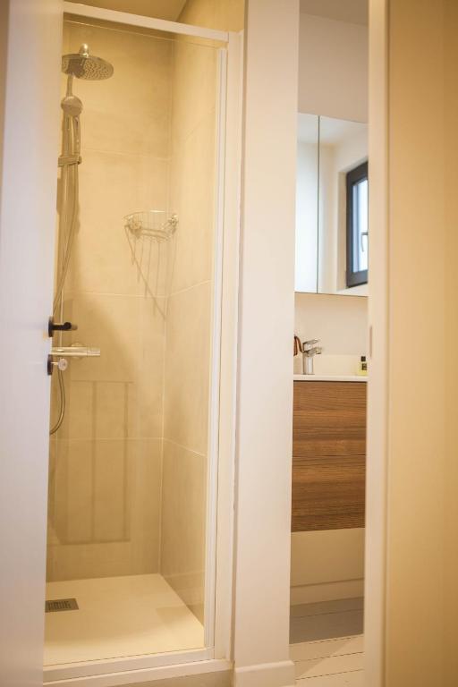 Koupelna v ubytování Huis ALNA 1