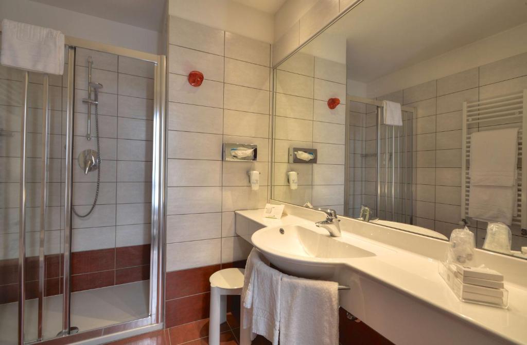 Koupelna v ubytování Best Western Hotel Genio