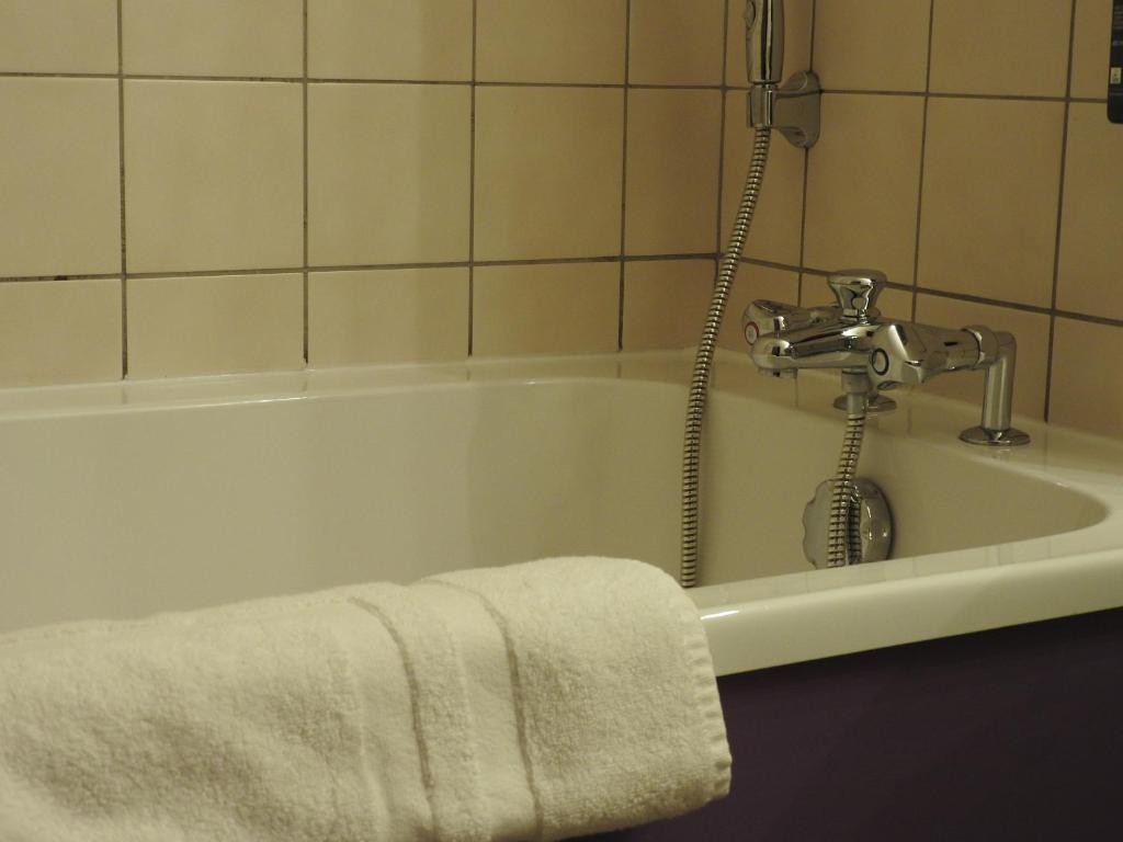 Koupelna v ubytování Au Bon Gîte