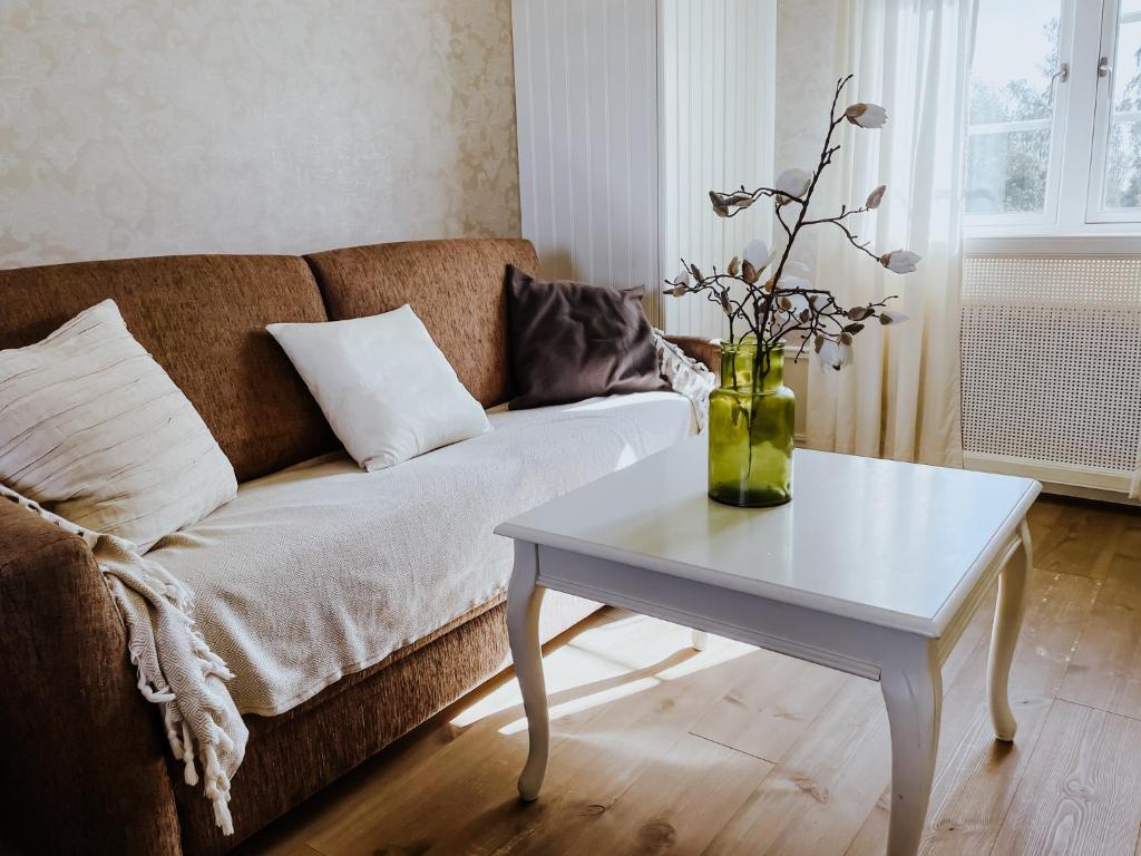 Posezení v ubytování Hotell Villa Långbers