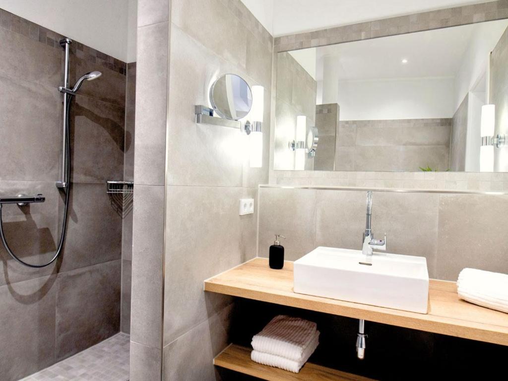 Koupelna v ubytování Hotel Busch