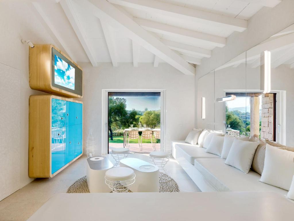 Χώρος καθιστικού στο Holiday Home House Boat Medium by Interhome