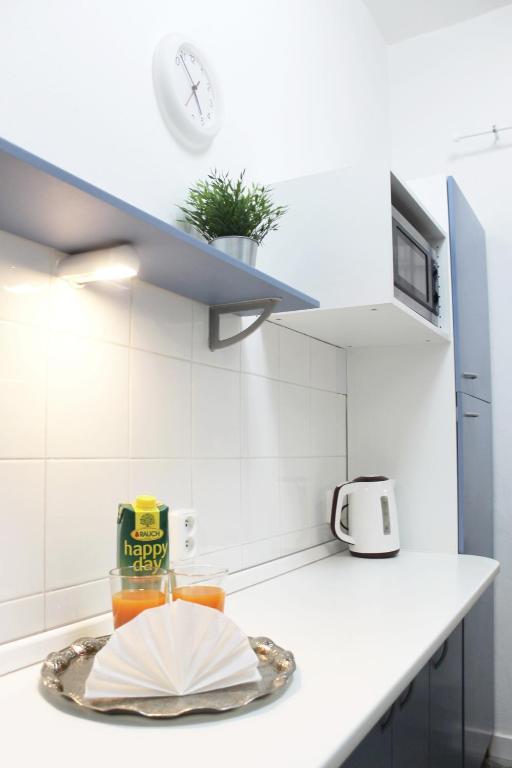 Kuchyňa alebo kuchynka v ubytovaní Modern apartment Michalska 6