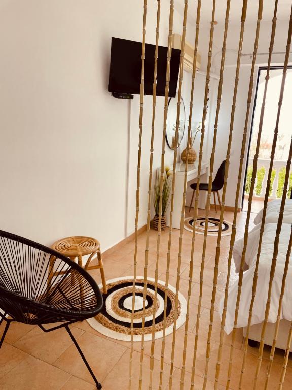 Телевизор и/или развлекательный центр в Afroditi Junior Suites