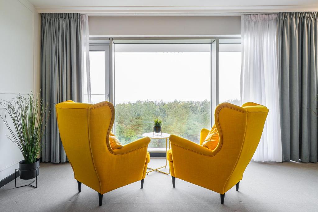 Posezení v ubytování ApartPark by Baltic Home
