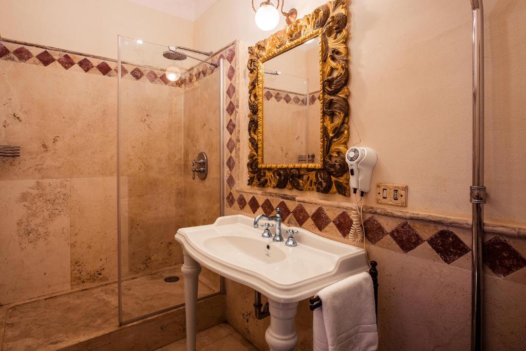 Koupelna v ubytování Palazzo Barbini Dimora Storica
