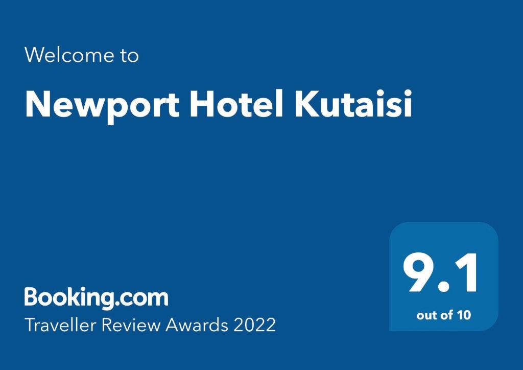 Certifikát, hodnocení, plakát nebo jiný dokument vystavený v ubytování Newport Hotel Kutaisi