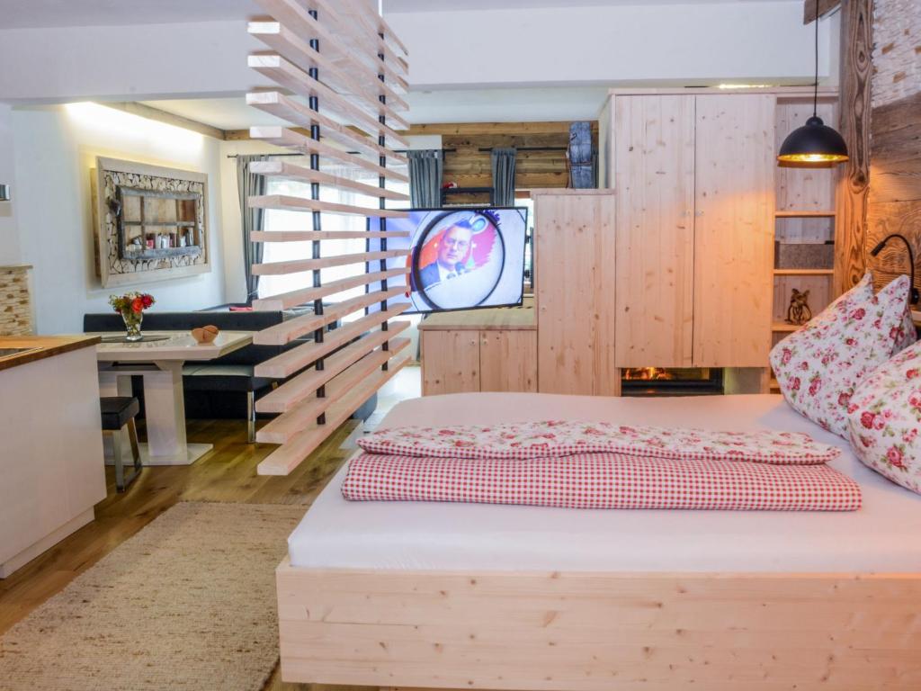 Posteľ alebo postele v izbe v ubytovaní Studio Apart Fassern by Interhome