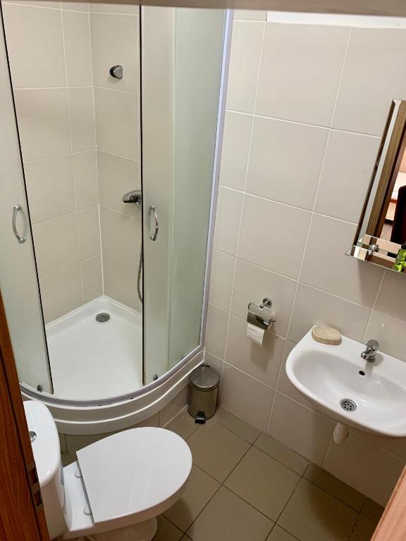 Koupelna v ubytování Hotel 21