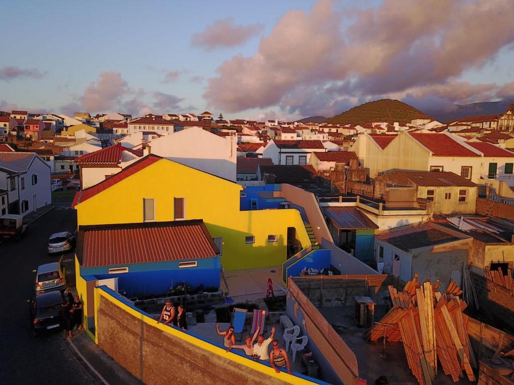 a view of a city with houses and buildings at By the Sea Azores in Ribeira Grande