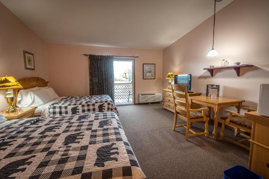 Riverside Motel - Chambre Queen Standard Avec Deux Lits Queen
