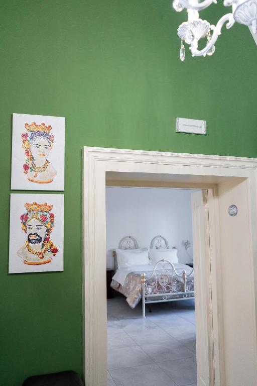 Postel nebo postele na pokoji v ubytování Le2Stanze