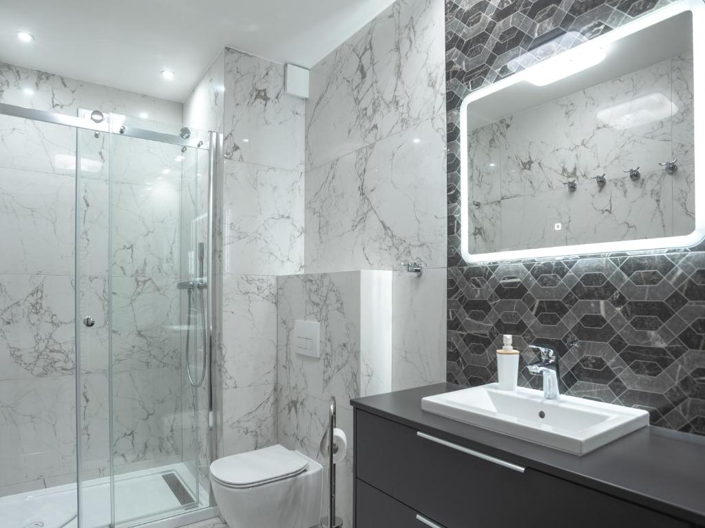 Kúpeľňa v ubytovaní Apartamenty na Polnej