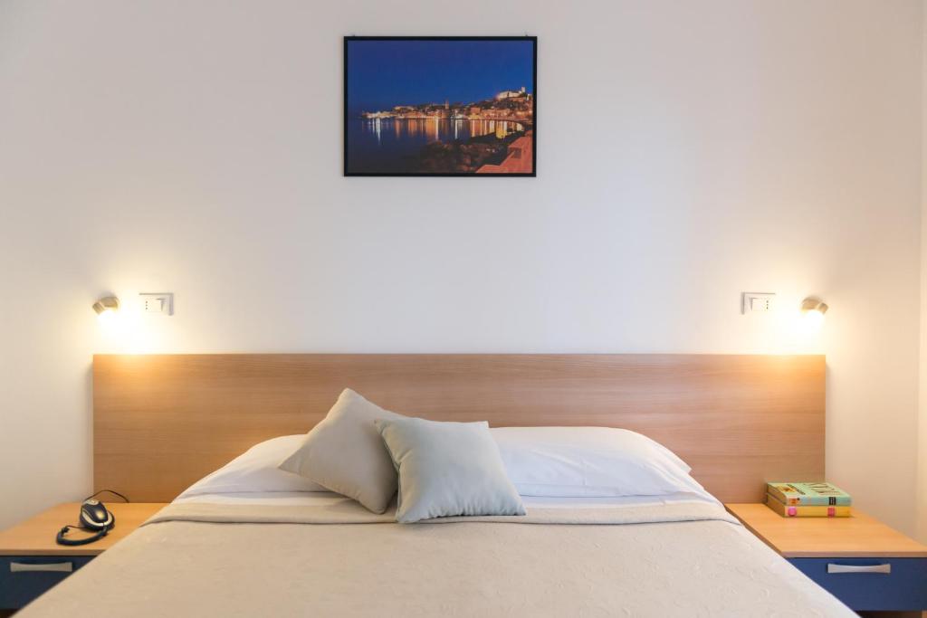 Postel nebo postele na pokoji v ubytování Hotel Viola
