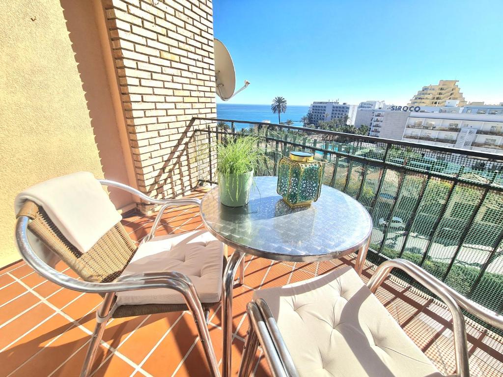 Balkón nebo terasa v ubytování AA Guest - The Golden Sea Views Eco Apartment
