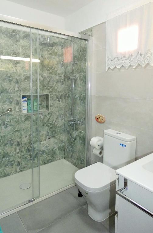 Koupelna v ubytování Casa Elba