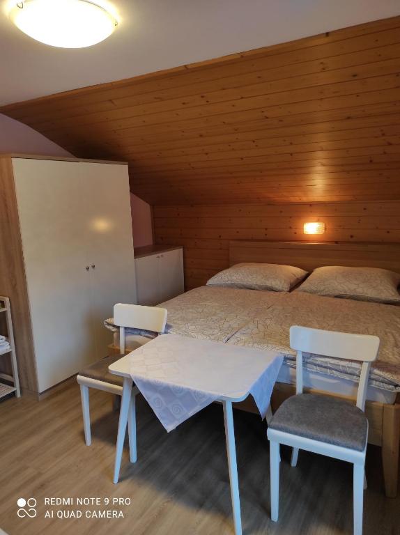 Postel nebo postele na pokoji v ubytování Haus Mühlenheim