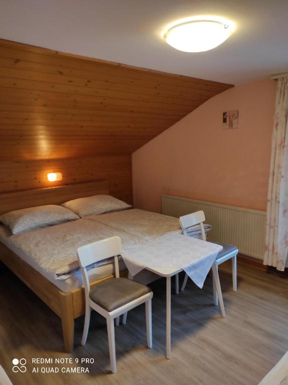 Postel nebo postele na pokoji v ubytování Haus Mühlenheim